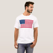 愛国心に満ちたアメリカ国旗Tシャツ Tシャツ (正面フル)