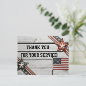 愛国心に満ちた感謝をこめて、あなたの尽力に敬意を表します。 ポストカード (スタンド正面)