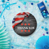 愛国心に満ちた感謝 ペーパープレート (パーティー)