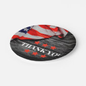 愛国心に満ちた感謝 ペーパープレート (アングル)