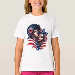 愛国心に満ちた母の日 Tシャツ