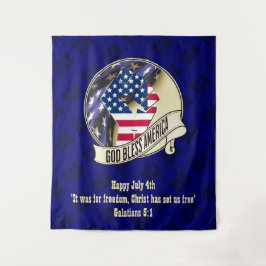愛国心に満ちた神よ、アメリカを祝福せよ タペストリー