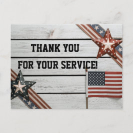 愛国心に満ちた　あなたの尽力に感謝します ポストカード