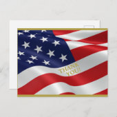 愛国心に満ちた・・・ありがとう！ ポストカード (正面/裏面)