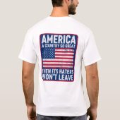 愛国心に満ちた - アメリカという素晴らしい国 Tシャツ (裏面)