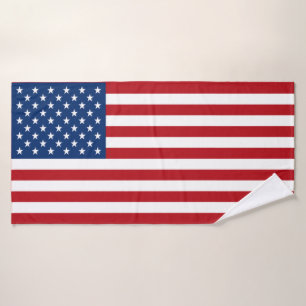愛国心のあるアメリカ国旗のバスタオオルセット バスタオルセット