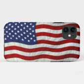 愛国心のあるアメリカ国旗のiPhoneケース Case-Mate iPhoneケース (裏面(横))
