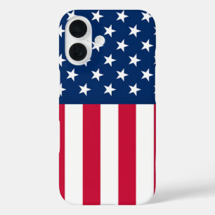 愛国心のあるアメリカ国旗のiPhoneケース iPhone 16ケース