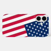愛国心のあるアメリカ国旗のiPhoneケース Case-Mate iPhoneケース (裏面 (横))