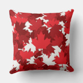 愛国心のあるカナダ国旗のカエデの葉のパターン クッション (裏面)