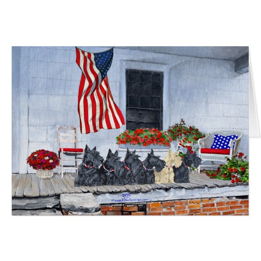 愛国心のあるスコットランド人が大パレードを待つ (正面横)