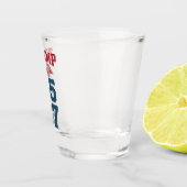 愛国心のあるトランプ選手が45勝47勝者勝ちトランプ ショットグラス (右)