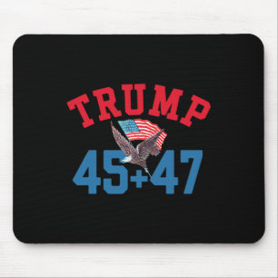 愛国心のあるトランプ45と47勝ち勝ち勝利でパトリを獲得 マウスパッド