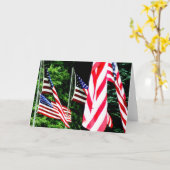 愛国心のあるノートカード カード (黄色い花)