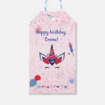 愛国心のあるユニコーン・ピンクの輝き