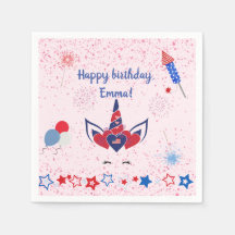 愛国心のあるユニコーン・ピンクの輝き