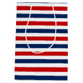 愛国心のある全米の男の子の誕生日パーティー ミディアムペーパーバッグ (裏面)