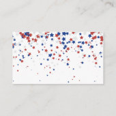 愛国心のある全米スターベビー エンクロージャーカード (裏面)