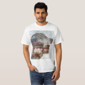 愛国心のある男性の二重暴露 Tシャツ (正面フル)