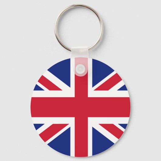 愛国心のある英国ジャック国旗 キーホルダー (正面)
