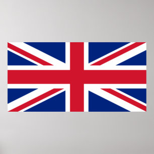 愛国心のある英国ジャック国旗 ポスター