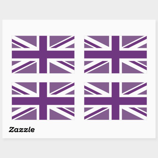 愛国心のある英国ジャック国旗 長方形シール (シート)