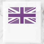 愛国心のある英国ジャック国旗 長方形シール (バッグ)