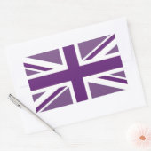 愛国心のある英国ジャック国旗 長方形シール (封筒)