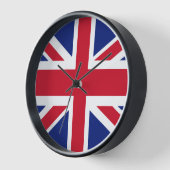 愛国心のある英国労働組合国旗の時計 壁時計 (傾斜)