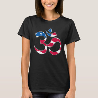 愛国心のあるOMシンボル Tシャツ