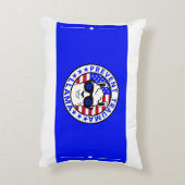 愛国心のトラウマLlamaアクセント枕16" x 12" アクセントクッション (裏面(縦))