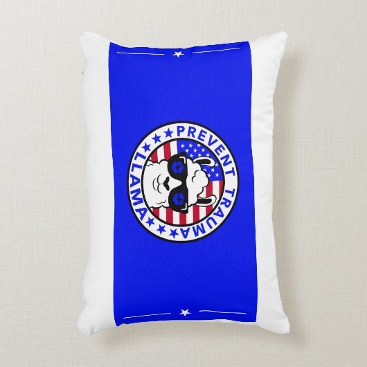 愛国心のトラウマLlamaアクセント枕16" x 12" アクセントクッション (正面(垂直))