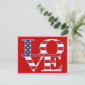 愛国心のバレンタインデー シーズンポストカード (スタンド正面)