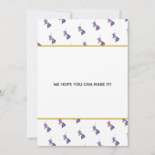 愛国心の強い英国のUNION JACK結婚 Map's セーブザデート (裏面)