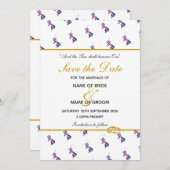 愛国心の強い英国のUNION JACK結婚 Map's セーブザデート (正面/裏面)