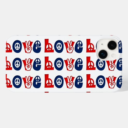 愛国心の愛 Case-Mate iPhoneケース (裏面 (横))