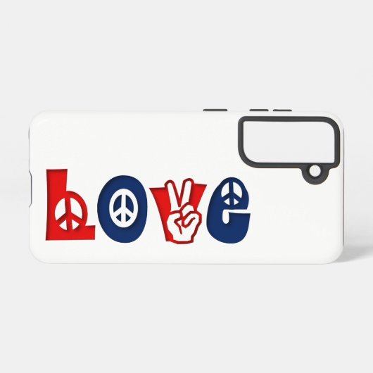 愛国心の愛 SAMSUNG GALAXYケース (裏面横)