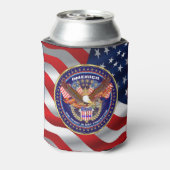 愛国心の薄暗さ。3インチ(直径)、高さ3.75インチ 缶クーラー (缶裏面)