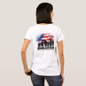 愛国心は決して屈しない Tシャツ (裏面フル)