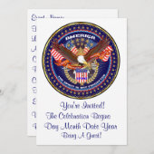 愛国心または退役軍人ビューのアーティストコメント 招待状 (正面/裏面)