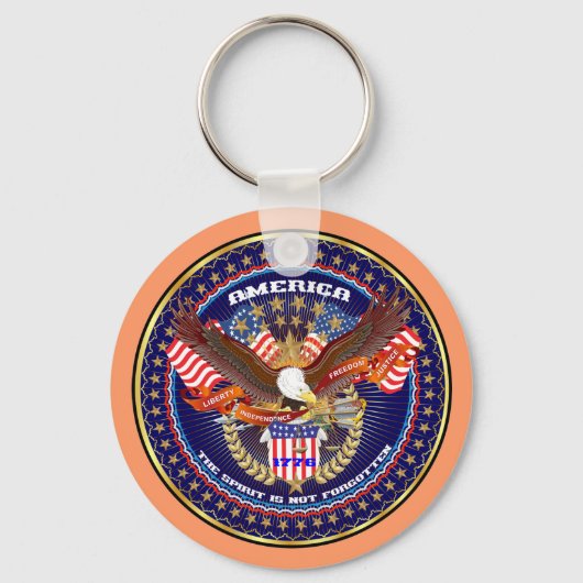 愛国心または退役軍人1つのビューアーティストのコメントを選択 キーホルダー (正面)