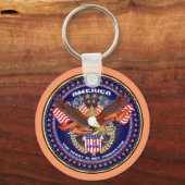 愛国心または退役軍人1つのビューアーティストのコメントを選択 キーホルダー (正面)