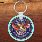 愛国心または退役軍人1つのビューアーティストのコメントを選択 キーホルダー (正面)