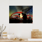 愛国心または退役軍人1つのビューアーティストのコメントを選択 ポスター (キッチン)