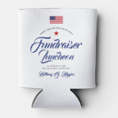 愛国心をテーマにしたアメリカ国旗 缶クーラー (正面)