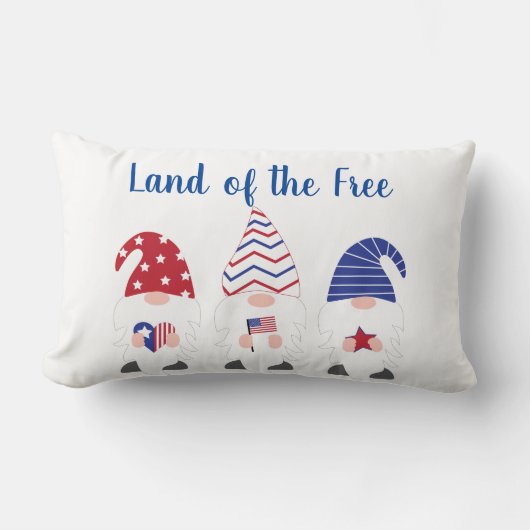 愛国心をテーマにしたホームデコールと格言 ランバークッション (正面)