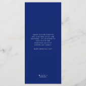 愛国心をテーマにした |政治スタイルディナーメニュー  メニュー (裏面)