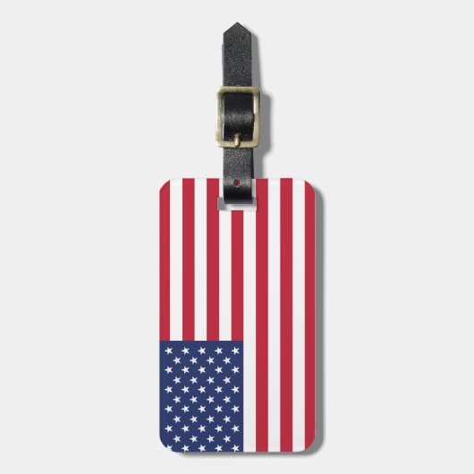 愛国心を州旗で表統一された示 ラゲッジタグ (正面縦)