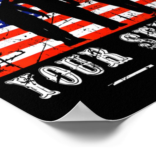 愛国心を持ったサービスを提供 – 退役軍人の日 ポスター (角)