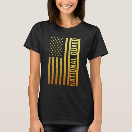 愛国心を持つ国民ガード国旗 Tシャツ (正面)